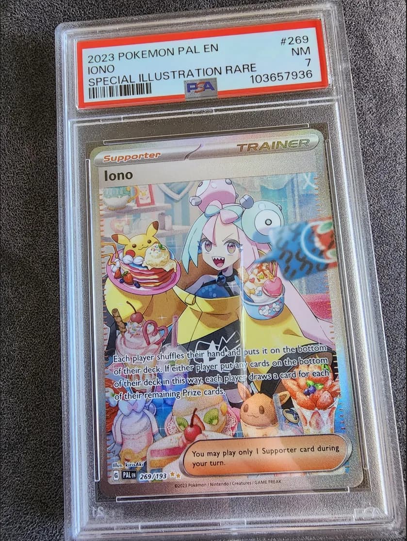 Iono photographed on a psa slab