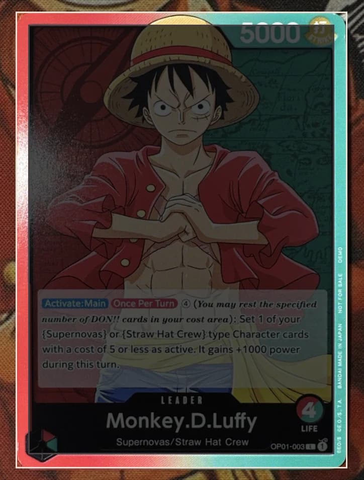 Monkey D. Luffy with centering borders detected by Centering Check