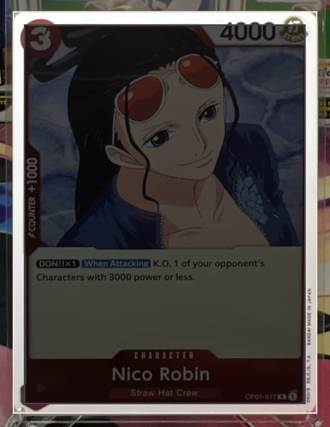 Nico Robin warped flat with its centering borders detected automatically