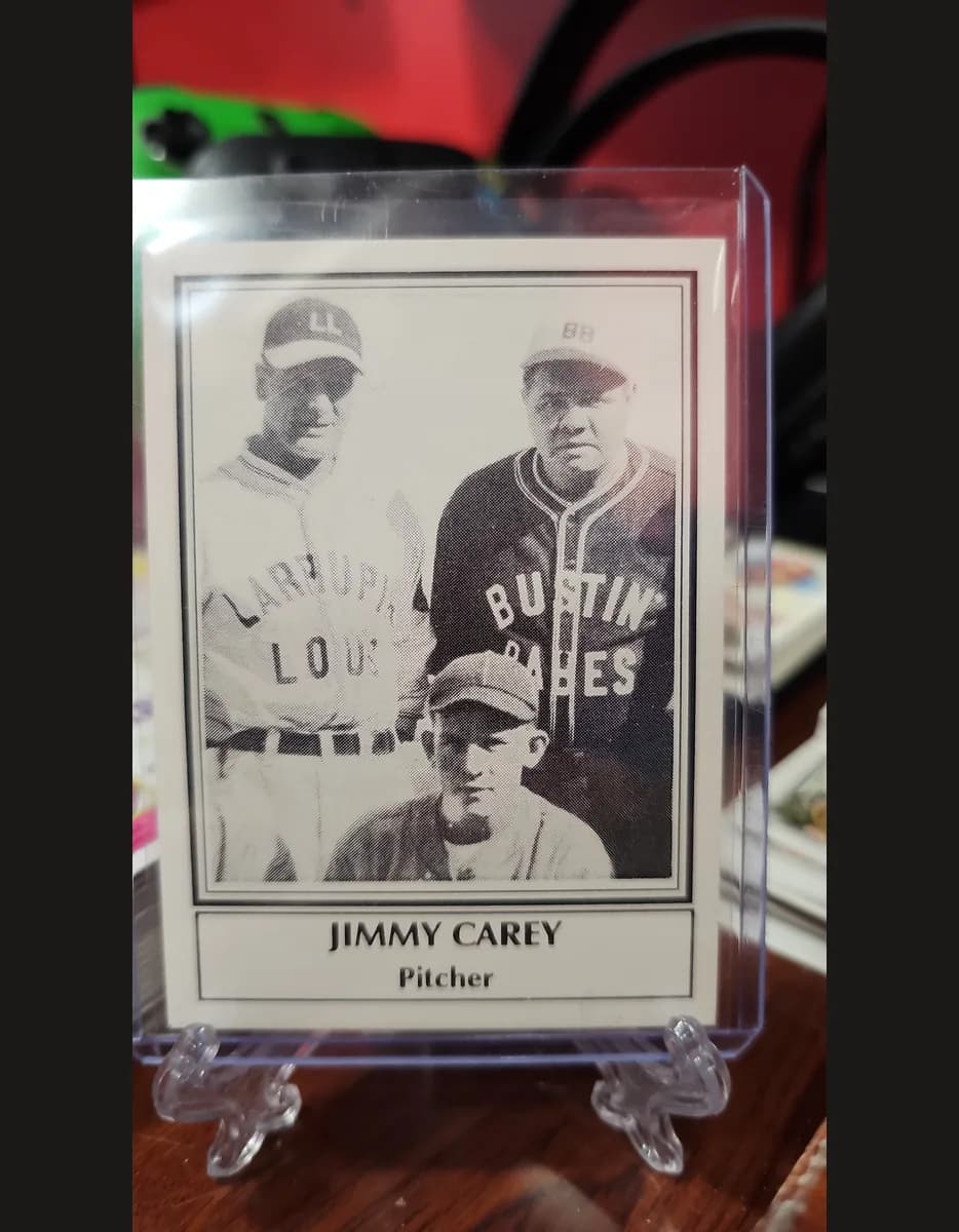 Vintage (1932) photographed on a baseball